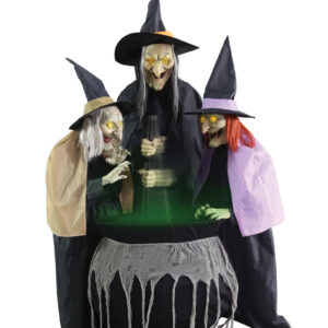 3 Kochende Hexenschwestern Halloween Animatronic