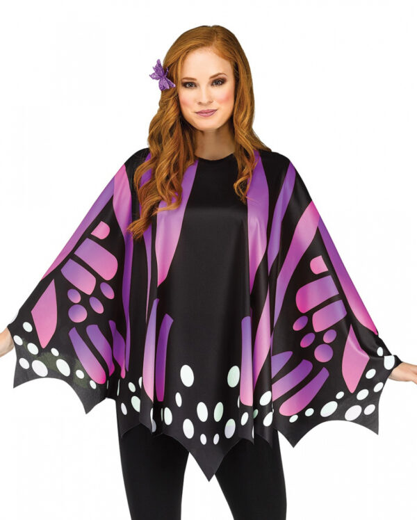 Schmetterlings Flügel Poncho Lila