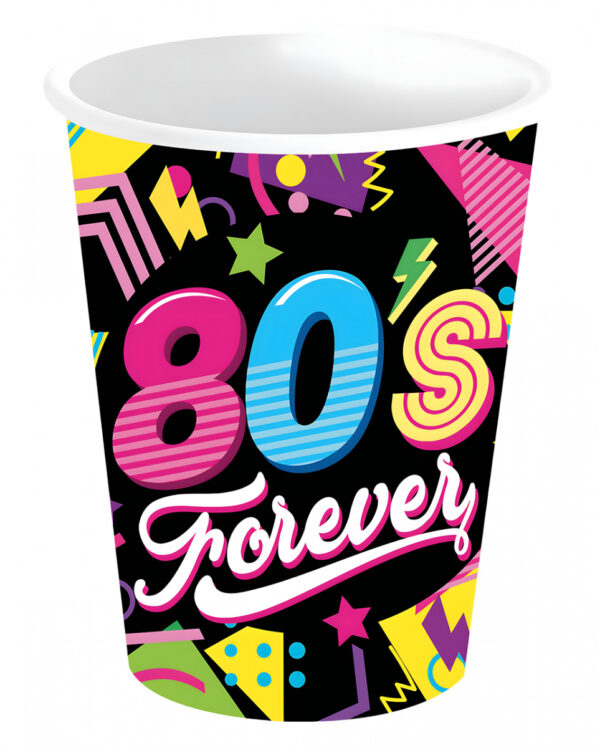 80's Forever Pappbecher 6 St.