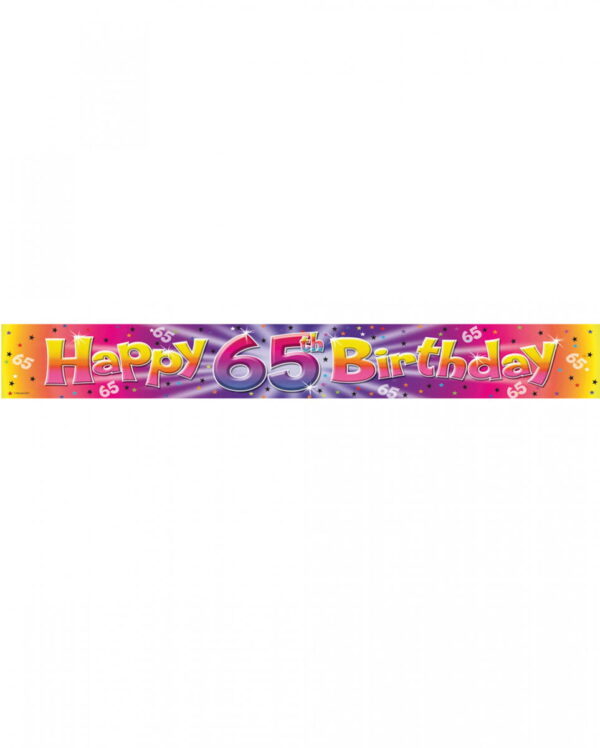 Folien-Banner 65. Geburtstag