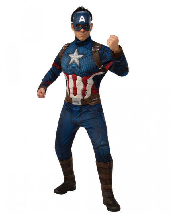 Captain America 3D Muskel Kostüm XL