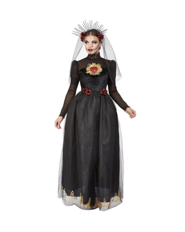 Day of the Dead Sacred Heart Bride Damen Kostüm L