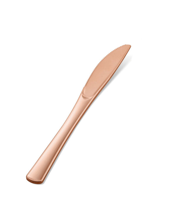 Rose Gold Einweg Messer 12 St.