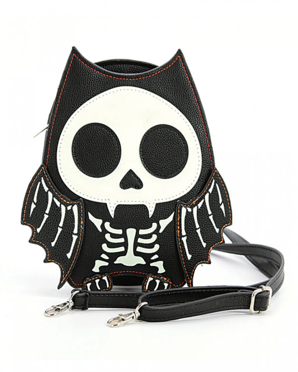 Glow in the Dark Skelett Fledermaus Handtasche