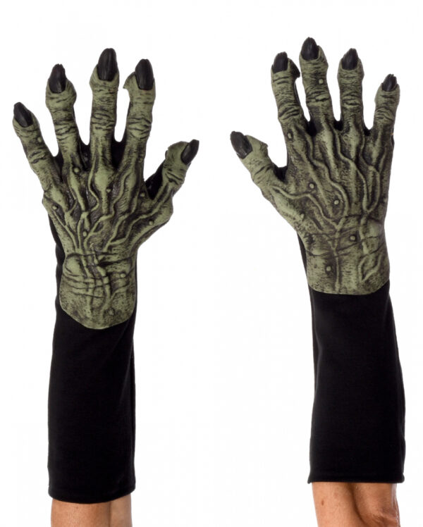 Grüne Monster Hexe Handschuhe