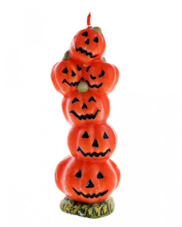 Halloween Kürbis Kerze 19 cm