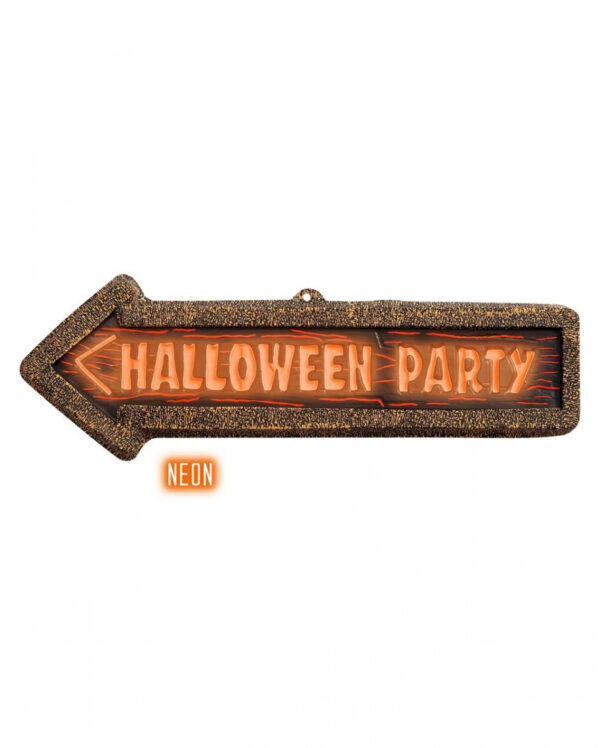 Halloween Party Hinweisschild 56 x 17 cm