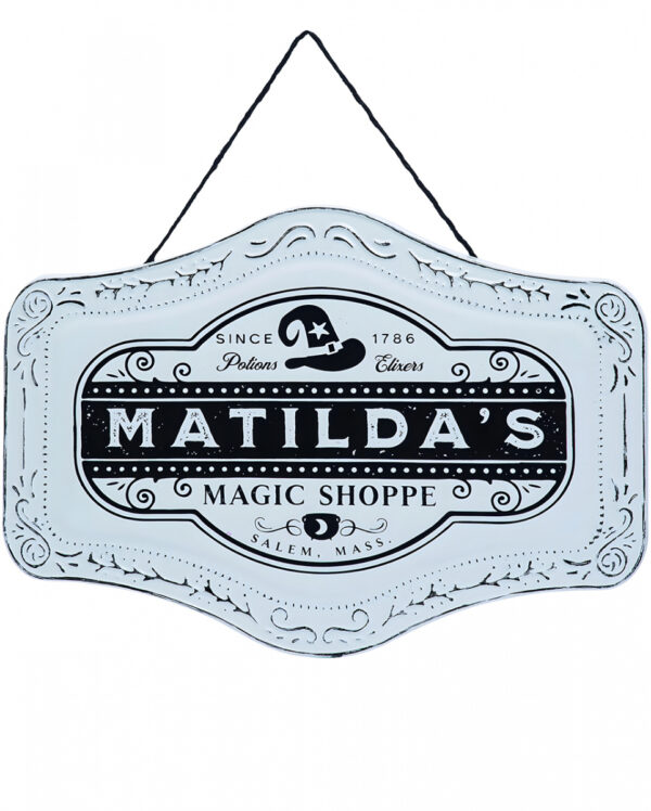 Matilda's Magic Shoppe Zinn Dekoschild 37cm