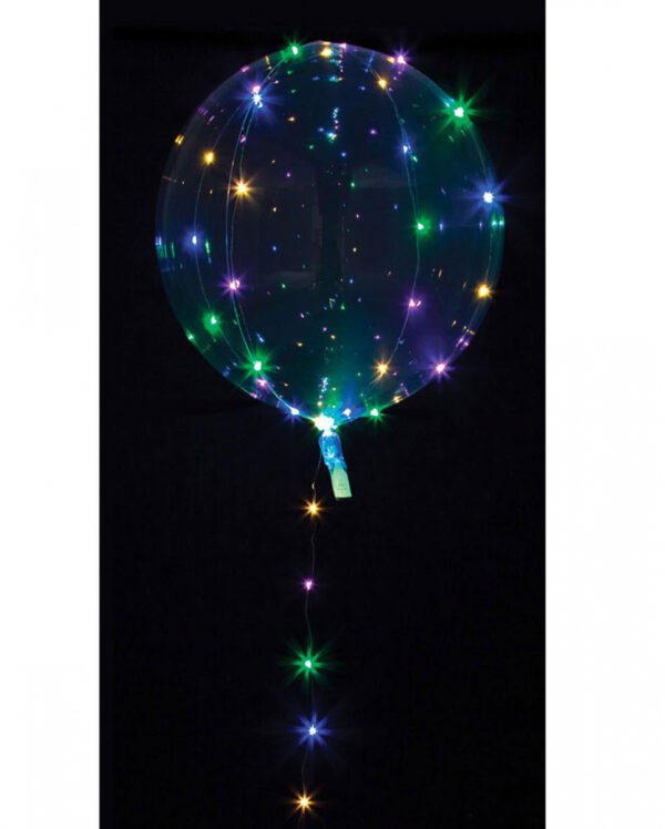 Party Kugel Ballon mit bunter LED Lichterkette