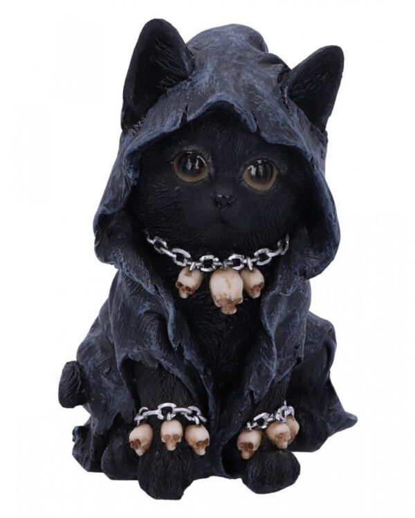 Reaper Katze mit Totenkopf Ketten 16cm