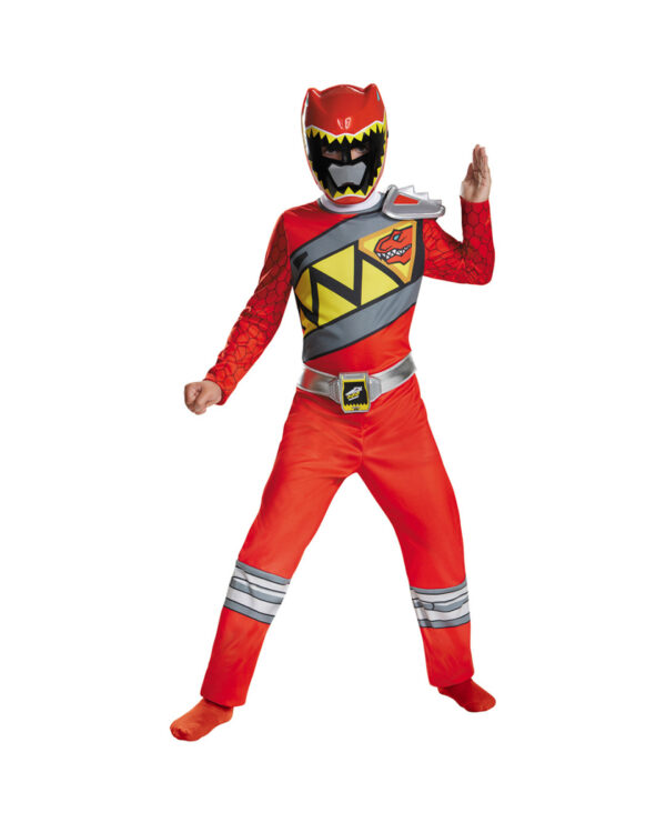 Red Power Ranger Dino Charge Kinderkostüm 4-6 Jahre