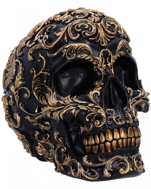 Renaissance Black & Gold Totenkopf 19cm