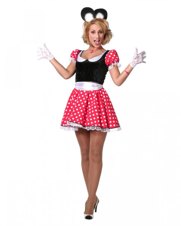 Sexy Minnie Maus Damen Kostüm 46