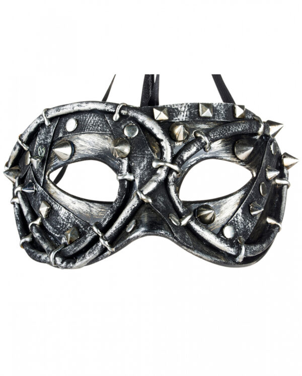 Techno Rose Steampunk Augenmaske mit Nieten