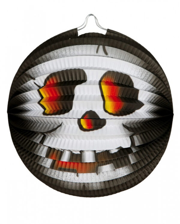 Totenkopf Halloween Papierlaterne 26cm