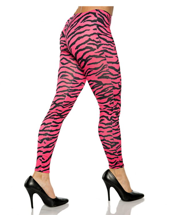 Zebra Kostüm Leggings Pink S/M